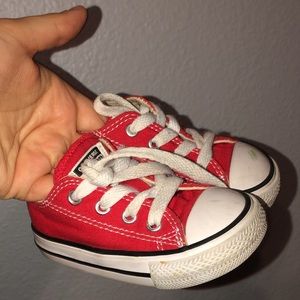Red toddler converse